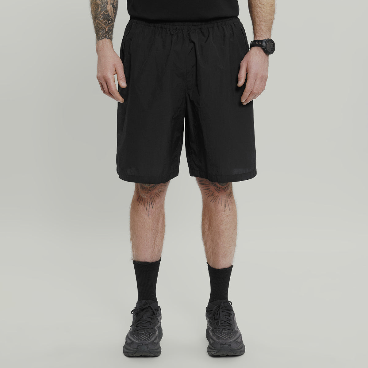 Lightweight Nylon Shorts With Airing Gen.1 RD-LNSWA_GEN.1 BLACK