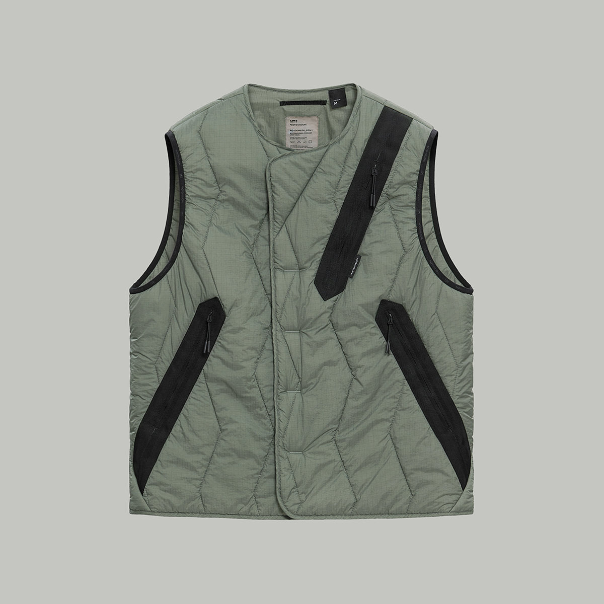 Diagonal Pocket Vest Gen.1 RD-DGNLPV_GEN.1 (FW25) GREY – RIOT DIVISION