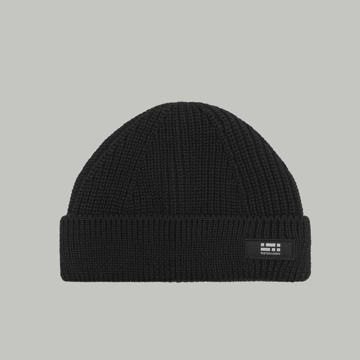 Merino Short Beanie Hat Morse Code Logo RD-MRNSBHMCL BLACK – RIOT