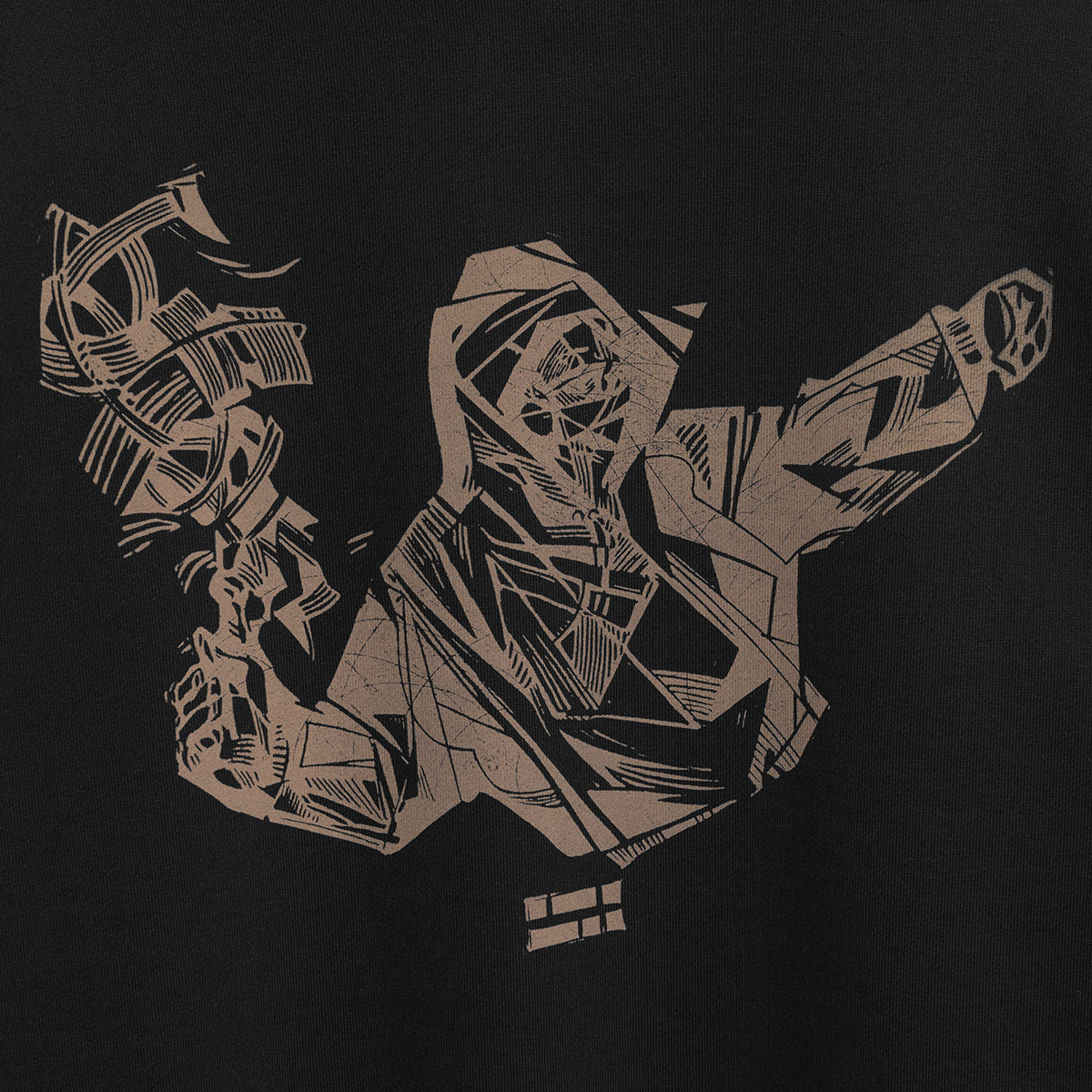 Linecut Logo Hoodie RD-LLH BLACK