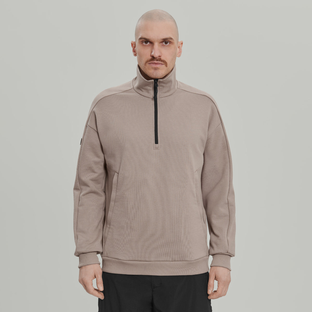 Half Zip Sweatshirt Gen.1 RD-HLFZPSS_GEN.1 BEIGE