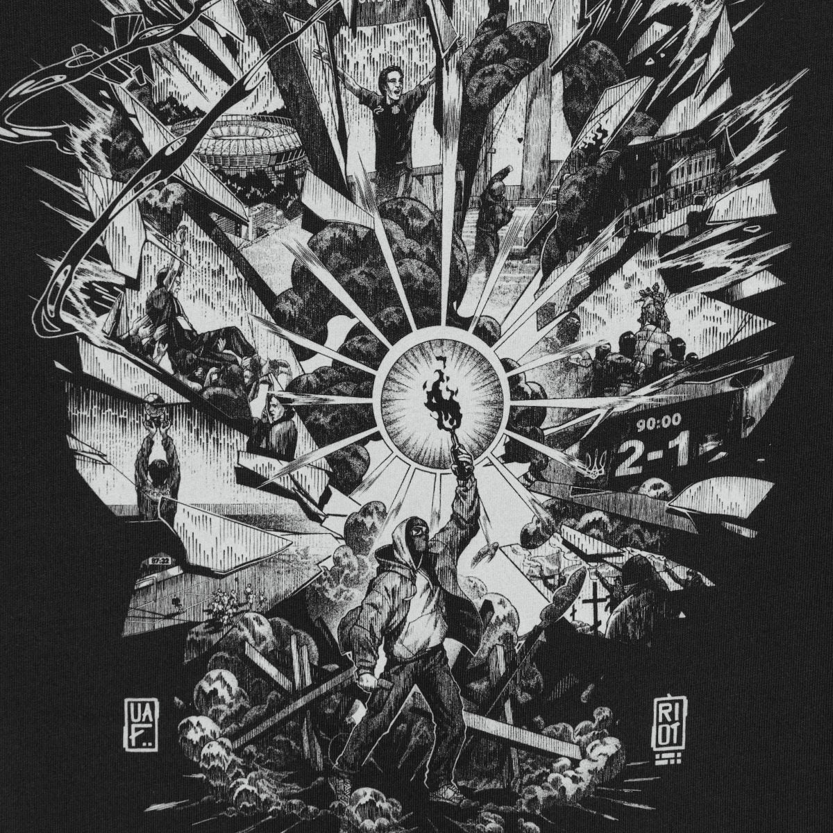 RD-UAF T-Shirt RD-UAFTS BLACK