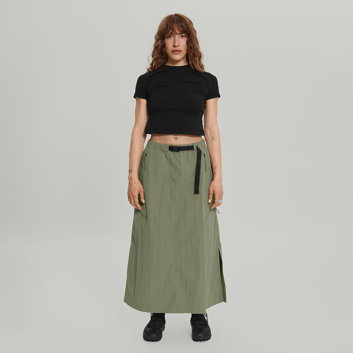 Civil Wide Cargo Long Skirt W Gen.1 RD-CWCLSKRTW_GEN.1 KHAKI