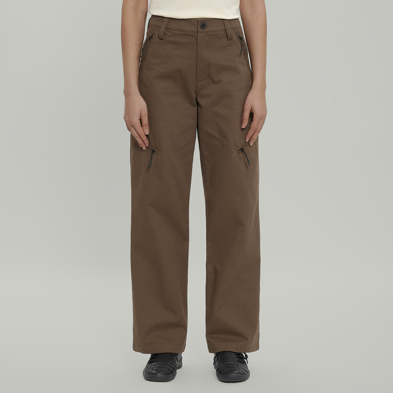 Civil Wide Cargo Cotton Pants Women Gen.2 RD-CWCCPW_GEN.2 BROWN