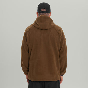 Half Zip Fleece Hoodie Gen.2 RD-HZFH_GEN.2 BROWN