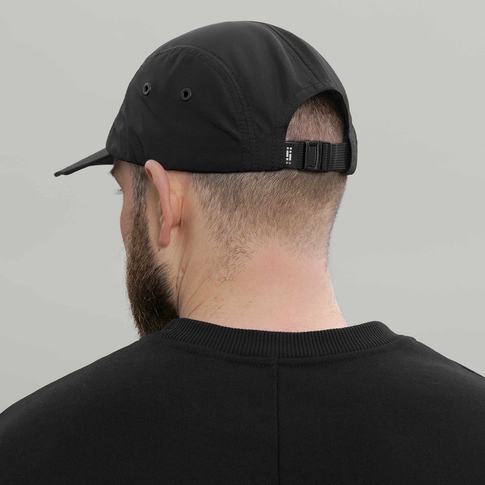 5 Panel Packable Cap 3L RD-5PPC3L (SS26) BLACK – RIOT DIVISION