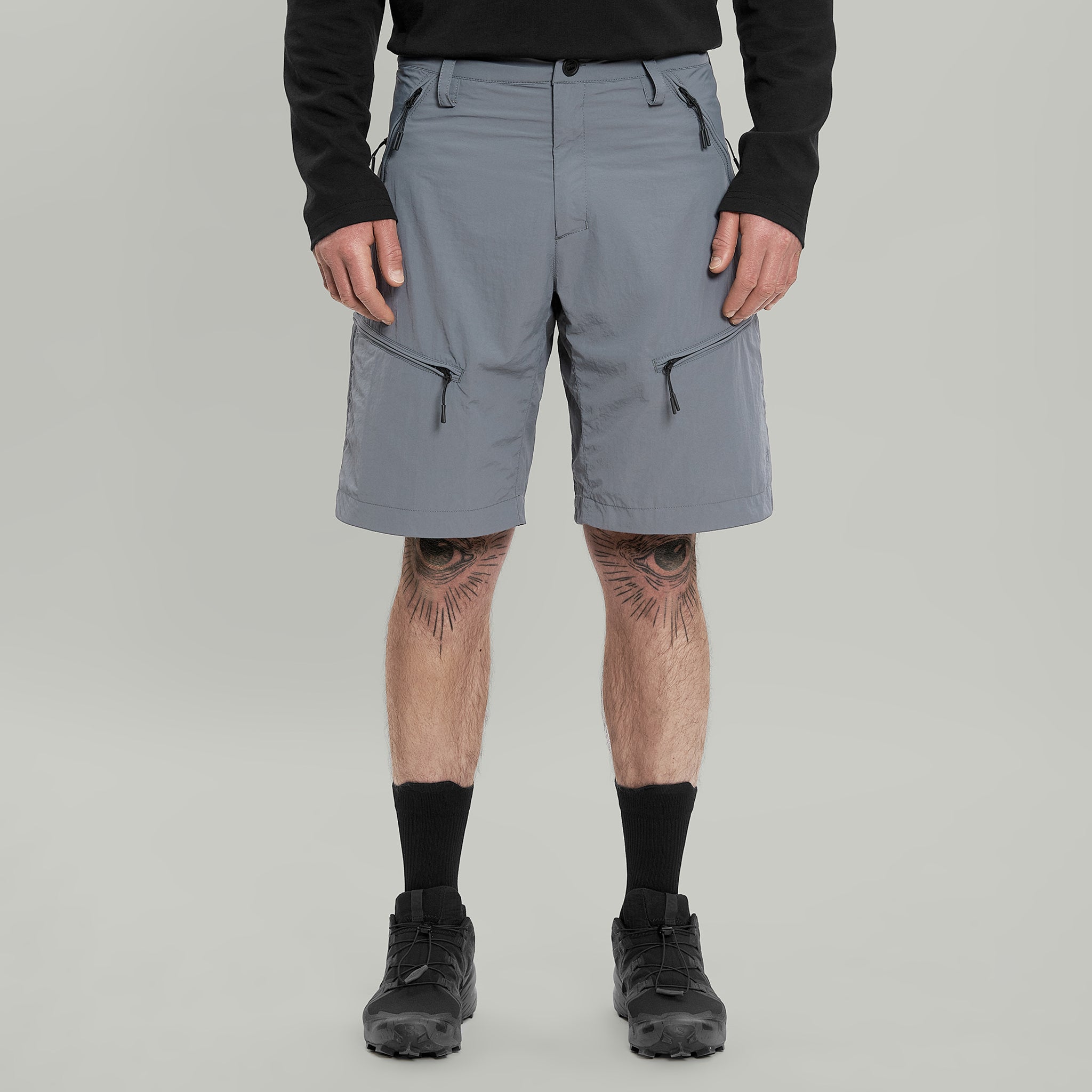 Civil Wide Cargo Shorts Gen.1 RD-CWCS_GEN.1 (SS26) GREY – RIOT