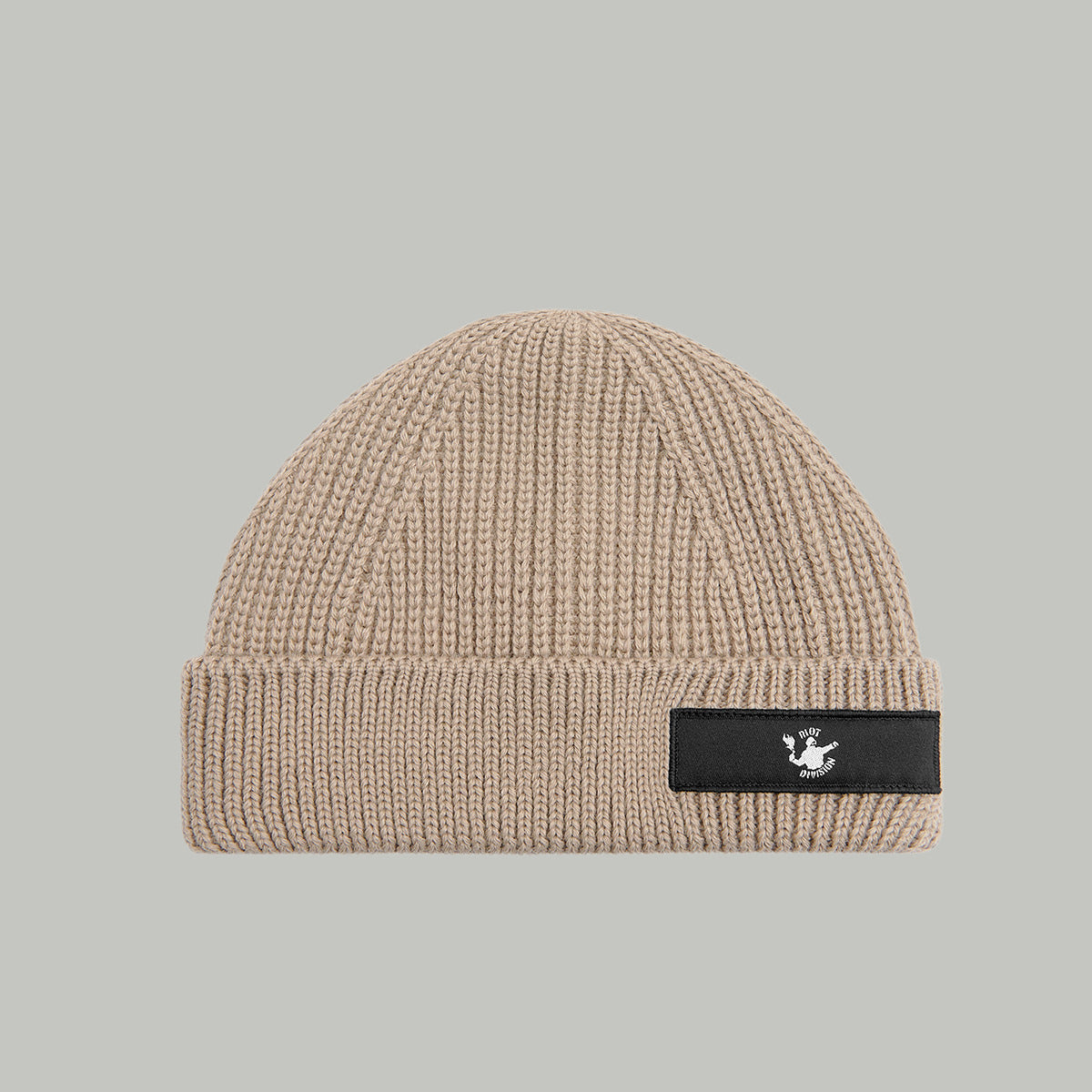 Merino Short Beanie Hat RD Logo RD-MRNSBHRDL BEIGE