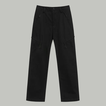 Civil Wide Cargo Cotton Pants Women Gen.2 RD-CWCCPW_GEN.2 BLACK