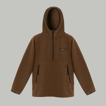 Half Zip Fleece Hoodie Gen.2 RD-HZFH_GEN.2 BROWN