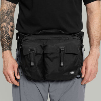 3CH0 2 Pockets Waist Bag Gen.1 RD-3CH02PWB_GEN.1 BLACK