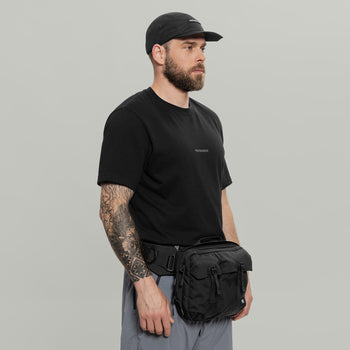 3CH0 2 Pockets Waist Bag Gen.1 RD-3CH02PWB_GEN.1 BLACK