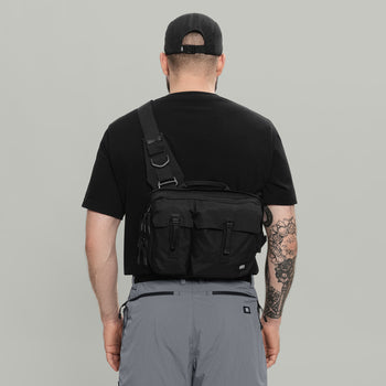 3CH0 2 Pockets Waist Bag Gen.1 RD-3CH02PWB_GEN.1 BLACK
