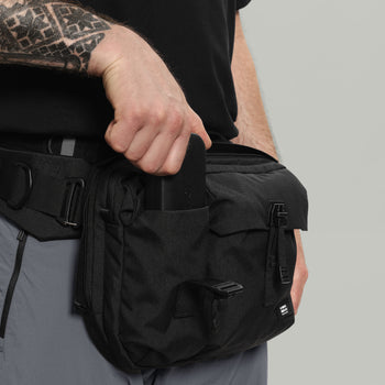 3CH0 2 Pockets Waist Bag Gen.1 RD-3CH02PWB_GEN.1 BLACK