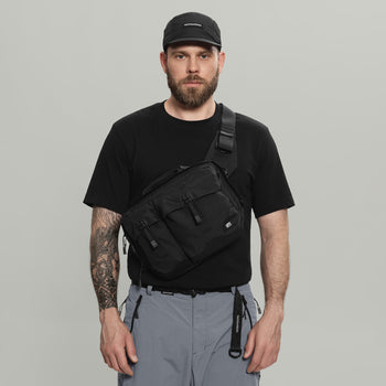 3CH0 2 Pockets Waist Bag Gen.1 RD-3CH02PWB_GEN.1 BLACK