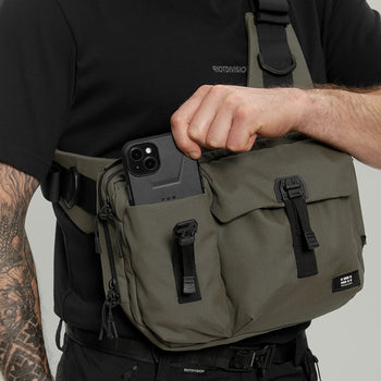3CH0 2 Pockets Waist Bag Gen.1 RD-3CH02PWB_GEN.1 KHAKI