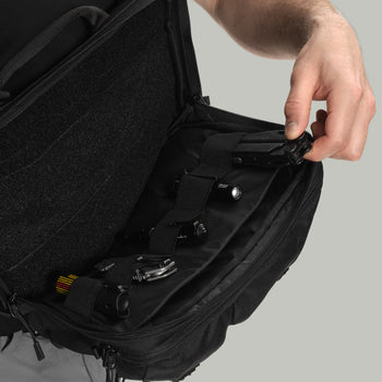 3CH0 2 Pockets Waist Bag Gen.1 RD-3CH02PWB_GEN.1 BLACK