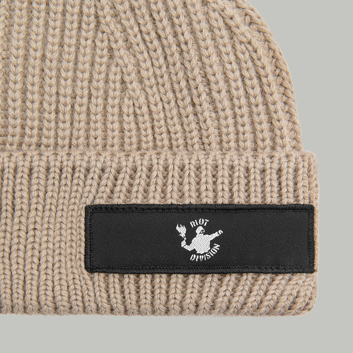 Merino Short Beanie Hat RD Logo RD-MRNSBHRDL BEIGE – RIOT DIVISION