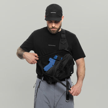 3CH0 2 Pockets Waist Bag Gen.1 RD-3CH02PWB_GEN.1 BLACK