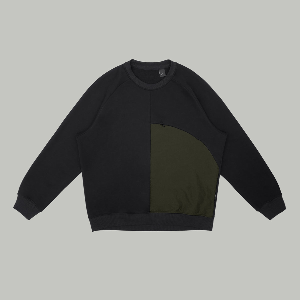 Sphere Nylon Pocket Sweatshirt Gen.1 RD-SNPS_GEN.1 BLACK/KHAKI