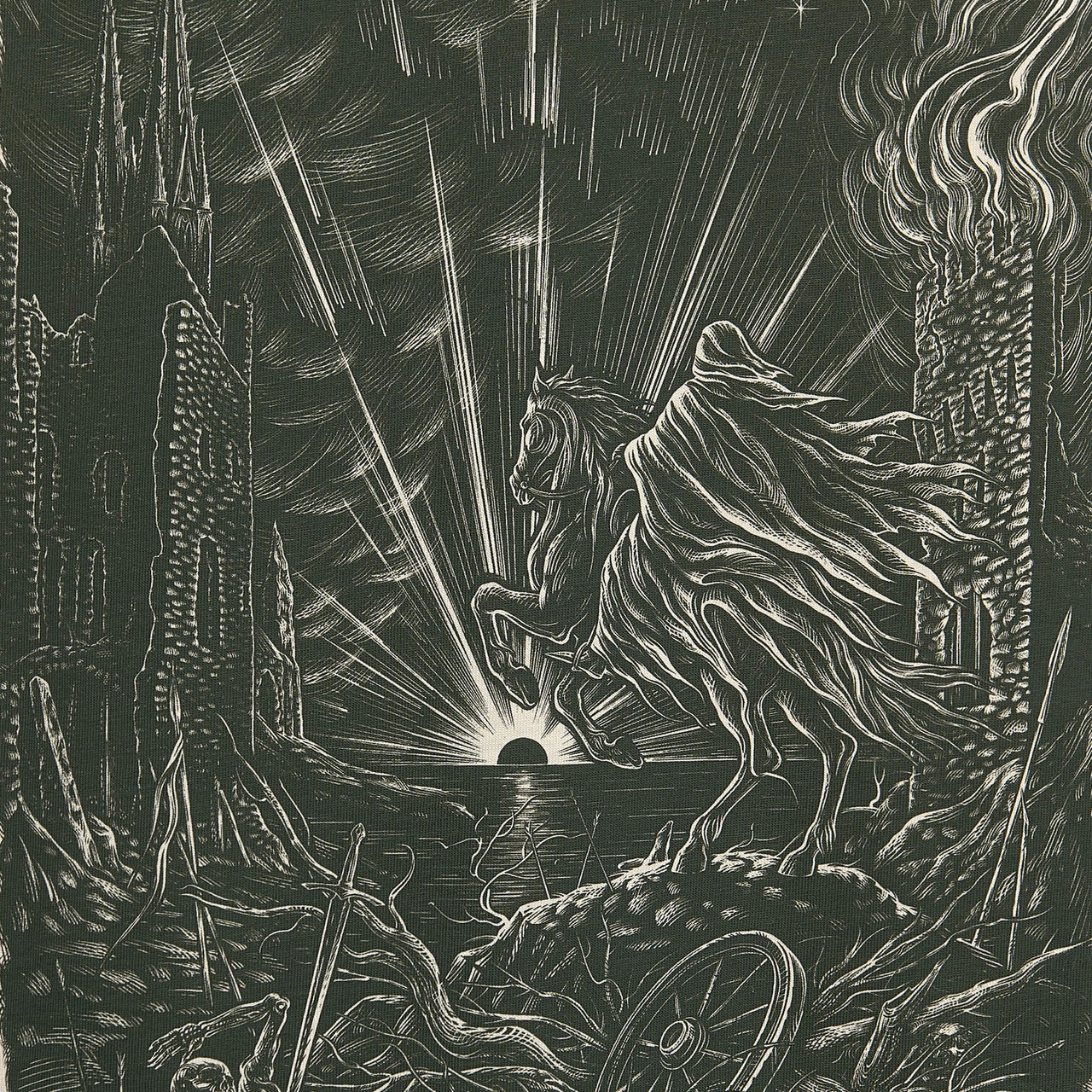 Plague Dawn T-Shirt RD-PLGDWNTS WHITE