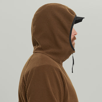 Half Zip Fleece Hoodie Gen.2 RD-HZFH_GEN.2 BROWN