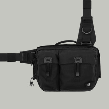3CH0 2 Pockets Waist Bag Gen.1 RD-3CH02PWB_GEN.1 BLACK