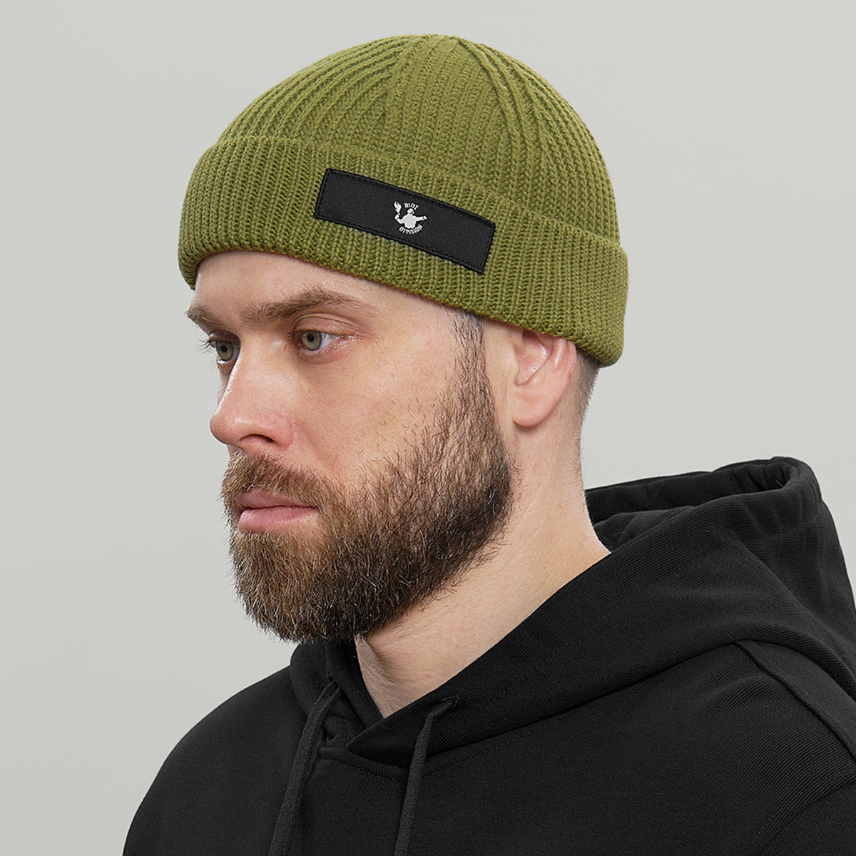 Merino Short Beanie Hat RD Logo RD-MRNSBHRDL GREEN