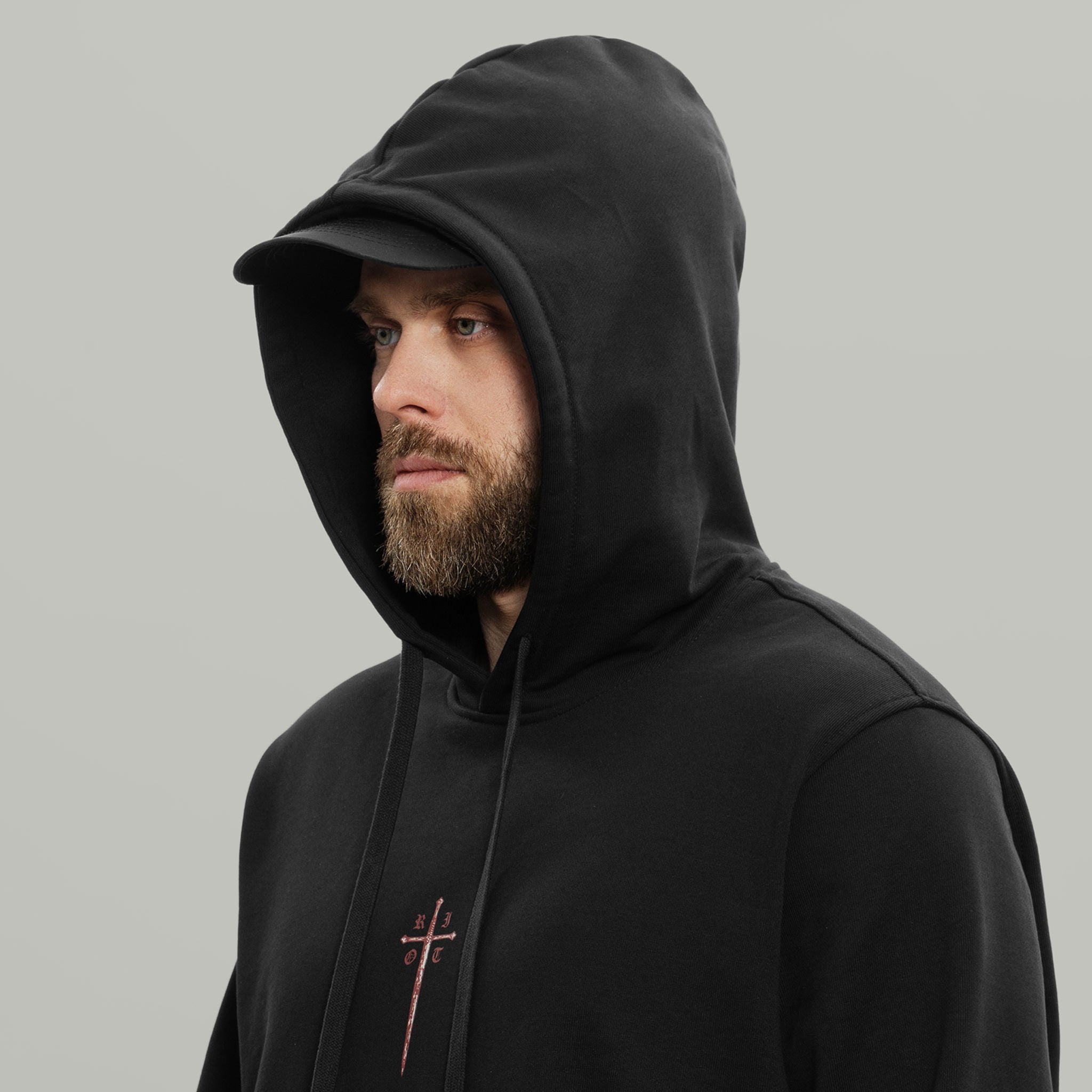 Trident Of Blades Hoodie RD-TRDBLDH BLACK – RIOT DIVISION