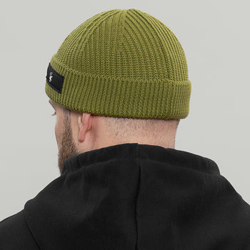 Merino Short Beanie Hat RD Logo RD-MRNSBHRDL GREEN