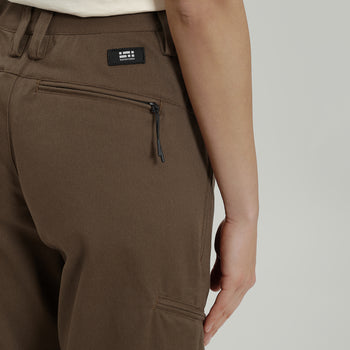 Civil Wide Cargo Cotton Pants Women Gen.2 RD-CWCCPW_GEN.2 BROWN