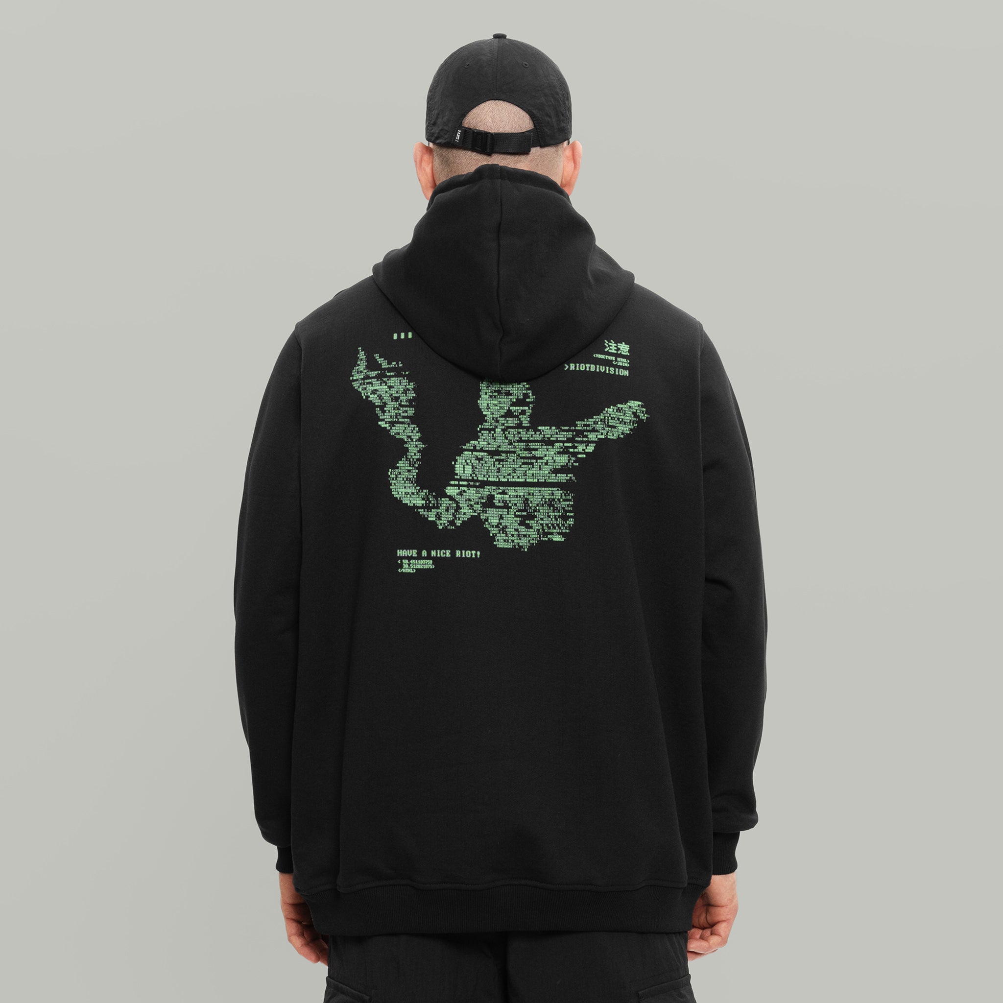 Code Logo Hoodie RD-CLH BLACK – RIOT DIVISION