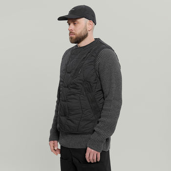 Diagonal Pocket Vest Gen.1 RD-DGNLPV_GEN.1 (FW25) BLACK