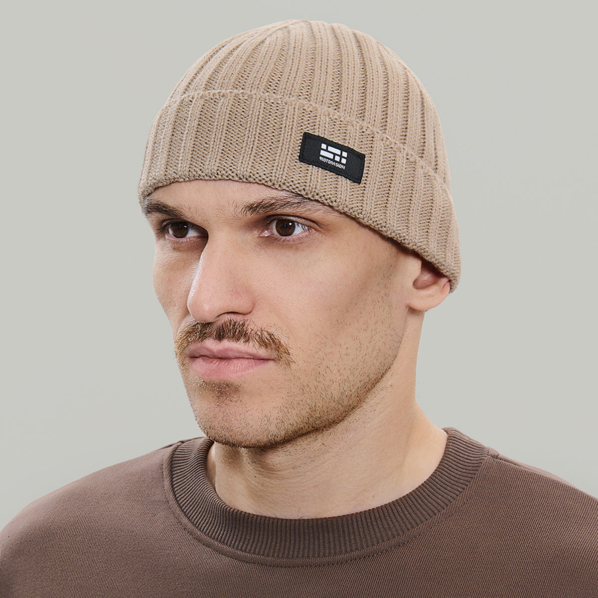 Merino Beanie Hat Morse Code Logo RD-MRNBHMCL BEIGE – RIOT DIVISION