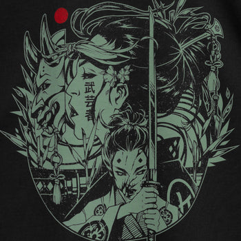 Onna-Bugeisha T-Shirt RD-OBTS BLACK