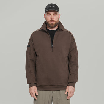 Half Zip Sweatshirt Gen.1 RD-HLFZPSS_GEN.1 BROWN