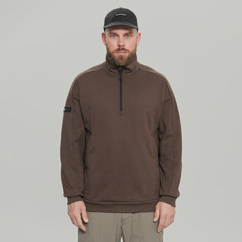 Half Zip Sweatshirt Gen.1 RD-HLFZPSS_GEN.1 BROWN