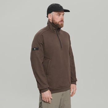 Half Zip Sweatshirt Gen.1 RD-HLFZPSS_GEN.1 BROWN