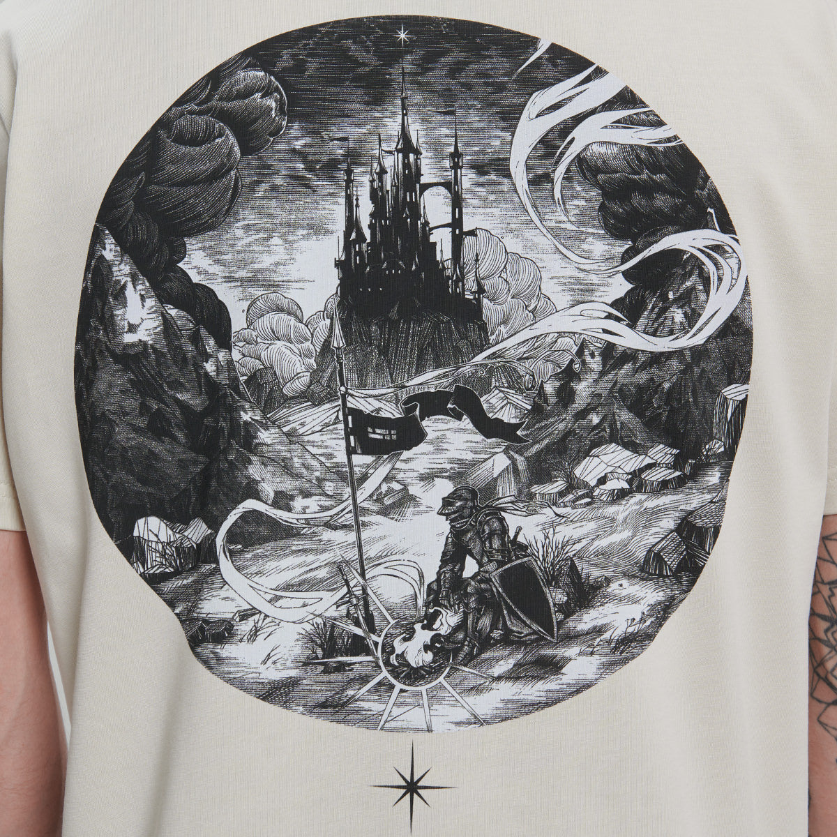 Thoughtful Solitude T-Shirt RD-TSTS WHITE