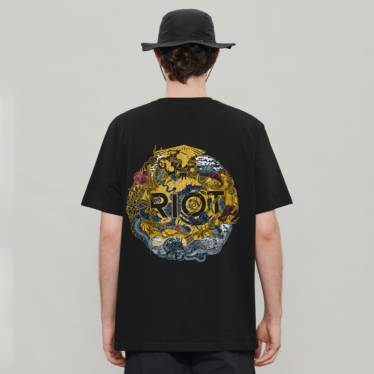 The Way Of Gods T-Shirt RD-TWOTGTS BLACK (GOLD)