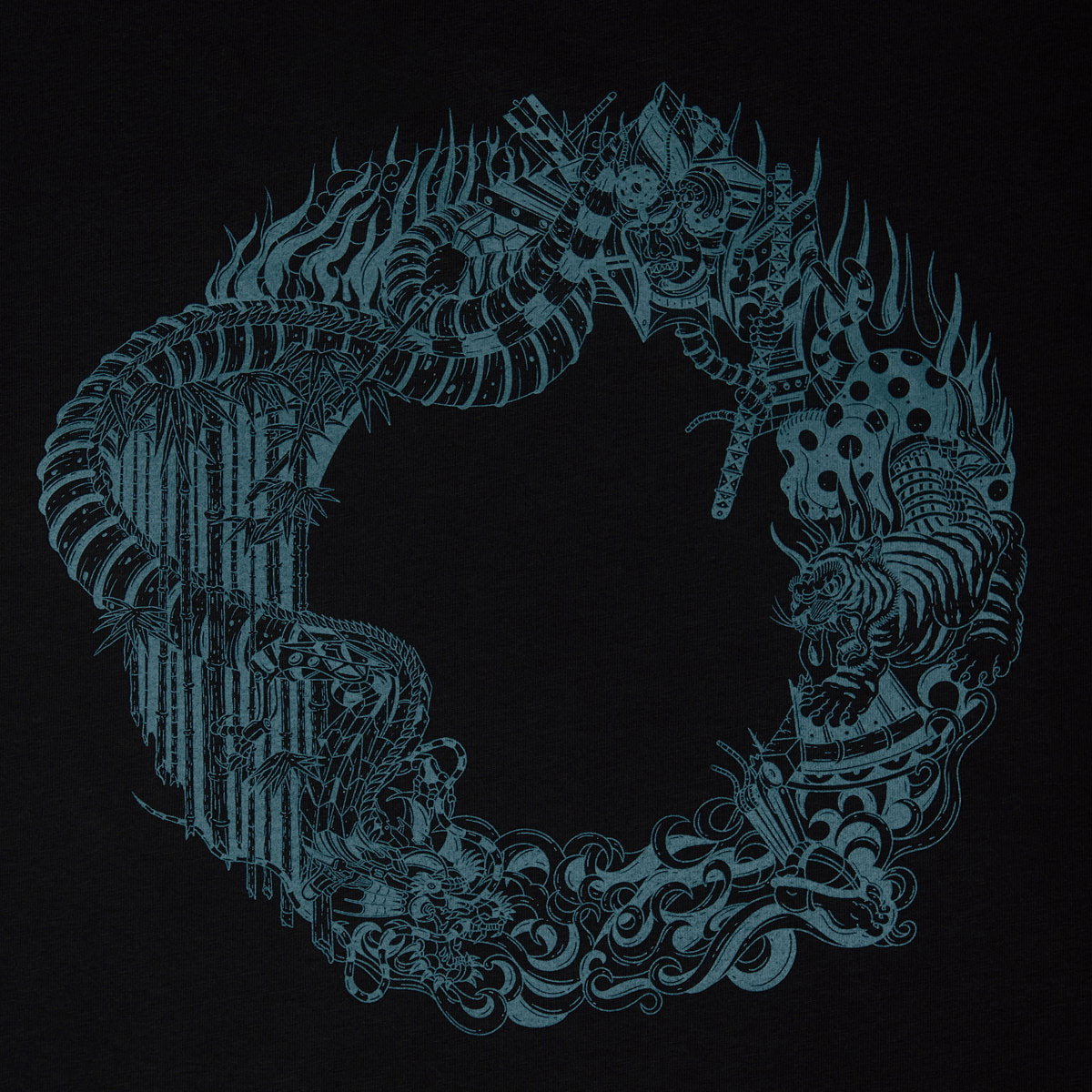 Oblivion (O) T-Shirt RD-OTS BLACK (BLUE)